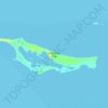 Topografische Karte Half Moon Cay, Höhe, Relief