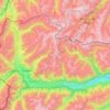 Topografische Karte Vinschgau, Höhe, Relief
