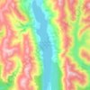 Topografische Karte Hikuraki / North Mavora Lake, Höhe, Relief