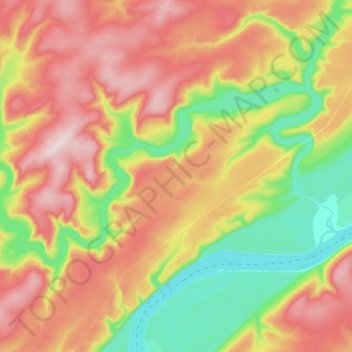 Topografische Karte Хамра, Höhe, Relief