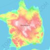 Topografische Karte Isla de Barents, Höhe, Relief