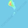 Topografische Karte Isla de Chivos, Höhe, Relief