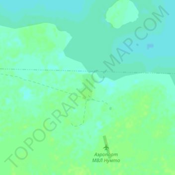 Topografische Karte Нумто, Höhe, Relief