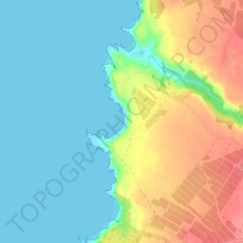 Topografische Karte Praia dos Machados, Höhe, Relief
