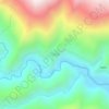 Topografische Karte Цахур, Höhe, Relief