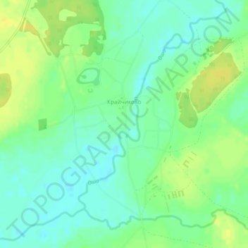 Topografische Karte Крайчиково, Höhe, Relief