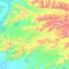 Topografische Karte Miles Glacier, Höhe, Relief
