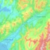 Topografische Karte Hutt Valley, Höhe, Relief