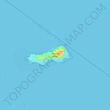 Topografische Karte Acheron Island, Höhe, Relief