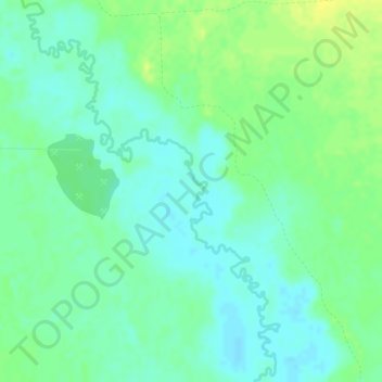 Topografische Karte Ханты-Мансийский район, Höhe, Relief