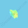 Topografische Karte Divinubo Island, Höhe, Relief