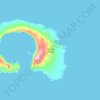 Topografische Karte Garove Island, Höhe, Relief