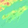 Topografische Karte Amherst Island, Höhe, Relief