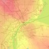 Topografische Karte Windsor, Reliefkarte, Höhenkarte