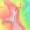 Topografische Karte Nordendspitze, Reliefkarte, Höhenkarte