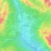 Topografische Karte Cortina d'Ampezzo, Reliefkarte, Höhenkarte