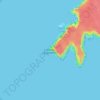 Topografische Karte Cabo de São Vincente, Höhe, Relief