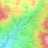 Topografische Karte Cordero, Reliefkarte, Höhenkarte