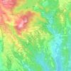 Topografische Karte Baldo, Reliefkarte, Höhenkarte