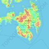 Topografische Karte North Cotabato, Höhe, Relief