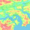 Topografische Karte Kinsale, Reliefkarte, Höhenkarte