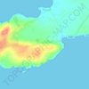Topografische Karte Kilballyowen Electoral Division, Reliefkarte, Höhenkarte