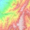 Topografische Karte La Grita, Reliefkarte, Höhenkarte