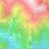 Topografische Karte Pra la Granjo, Reliefkarte, Höhenkarte