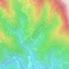 Topografische Karte Arnaud, Reliefkarte, Höhenkarte