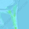 Topografische Karte Rosolina Mare, Reliefkarte, Höhenkarte