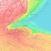 Topografische Karte Hamilton, Reliefkarte, Höhenkarte