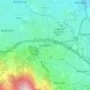 Topografische Karte Dundrum-Balally ED, Reliefkarte, Höhenkarte