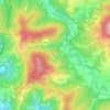 Topografische Karte Cerisola, Reliefkarte, Höhenkarte