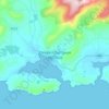 Topografische Karte Dingle, Reliefkarte, Höhenkarte