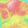 Topografische Karte Asiago, Reliefkarte, Höhenkarte