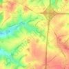 Topografische Karte Haut-Ittre, Reliefkarte, Höhenkarte