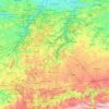 Topografische Karte Waals-Brabant, Höhe, Relief
