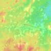Topografische Karte Hearst, Reliefkarte, Höhenkarte
