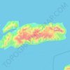 Topografische Karte Pulau Alor, Höhe, Relief