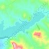 Topografische Karte Lago Garcia, Reliefkarte, Höhenkarte