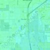 Topografische Karte Florida City, Höhe, Relief