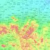 Topografische Karte 淄博市, Höhe, Relief