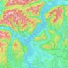 Topografische Karte Langensee, Reliefkarte, Höhenkarte