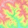 Topografische Karte Ronco Canavese, Reliefkarte, Höhenkarte