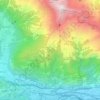 Topografische Karte Montpantier, Reliefkarte, Höhenkarte
