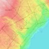 Topografische Karte Mississauga, Reliefkarte, Höhenkarte