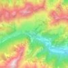 Topografische Karte Usseaux, Reliefkarte, Höhenkarte