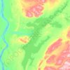 Topografische Karte Ust-Chantaika Stausee, Höhe, Relief