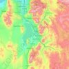 Topografische Karte Utah County, Höhe, Relief