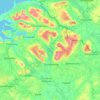 Topografische Karte County Leitrim, Reliefkarte, Höhenkarte